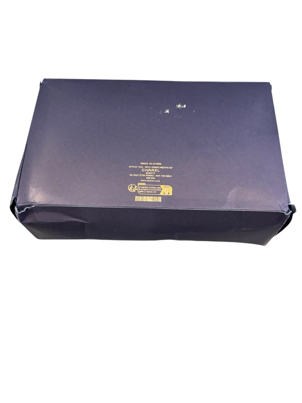 Chanel Beaute Navy Tweed Pouch Bag & Chain - Picture 7 of 7